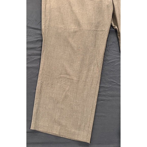 Roz & Ali Womens Plus Size 22 Grey Elastic Waist Straight Leg Dress Pants Office - Picture 13 of 15